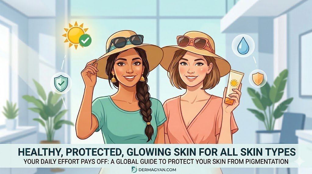 Healthy, glowing skin for all skin types: A guide to protect your skin from pigmentation during summer.