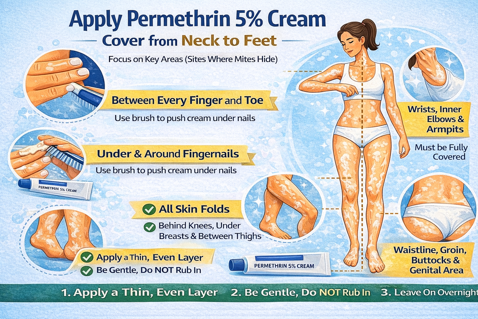 Step-by-Step: How to Apply Permethrin 5% Cream Correctly