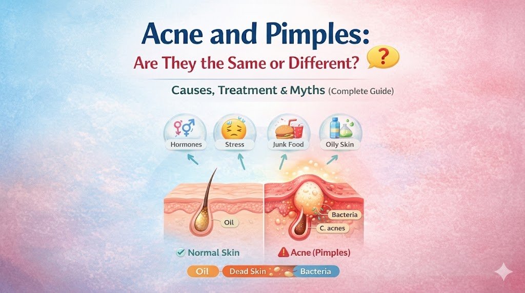 Acne and Pimples: Are They the Same or Different